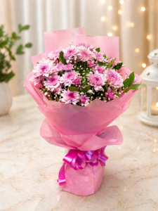 Premium Pink Chrysanthemum Bouquet
